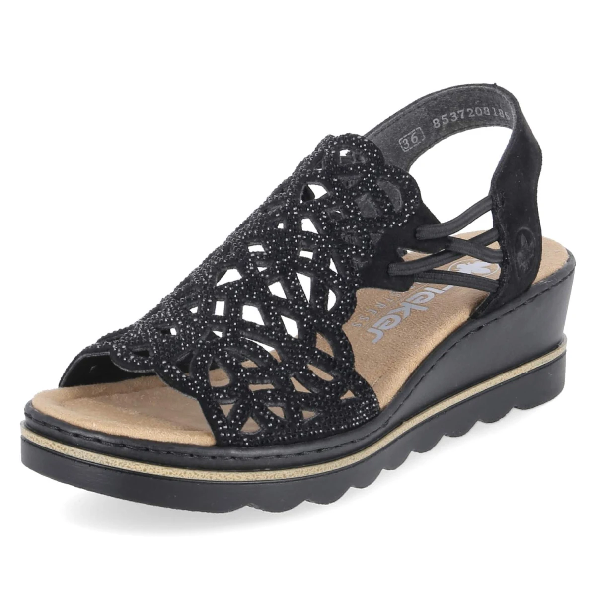 Keilsandaletten - SCHWARZ