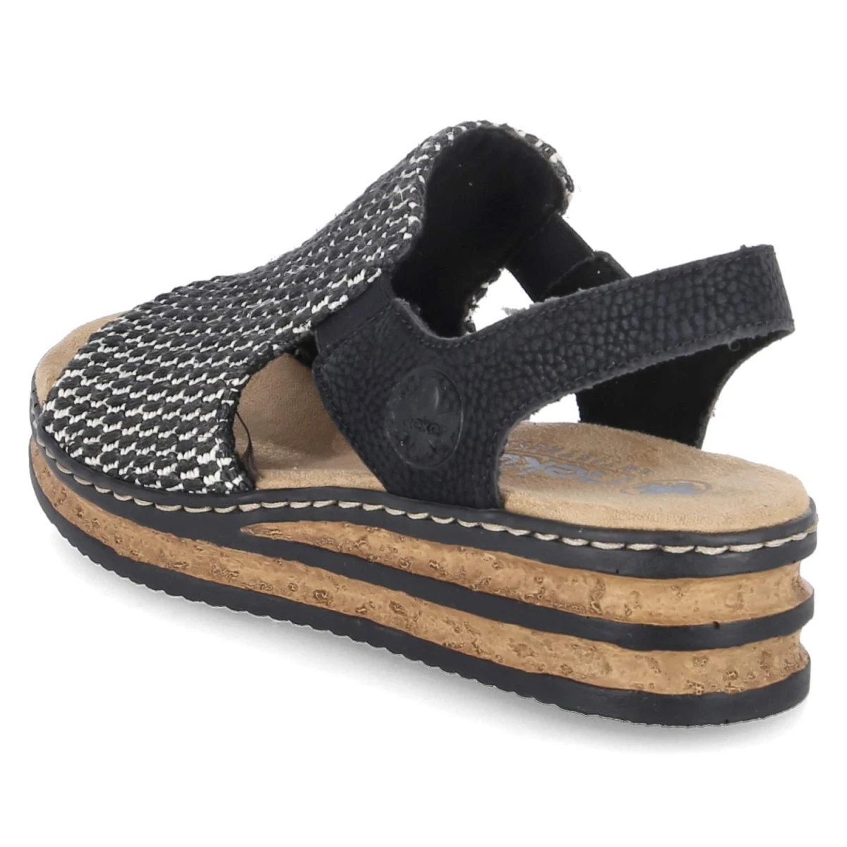 Sandalen - schwarz kombi