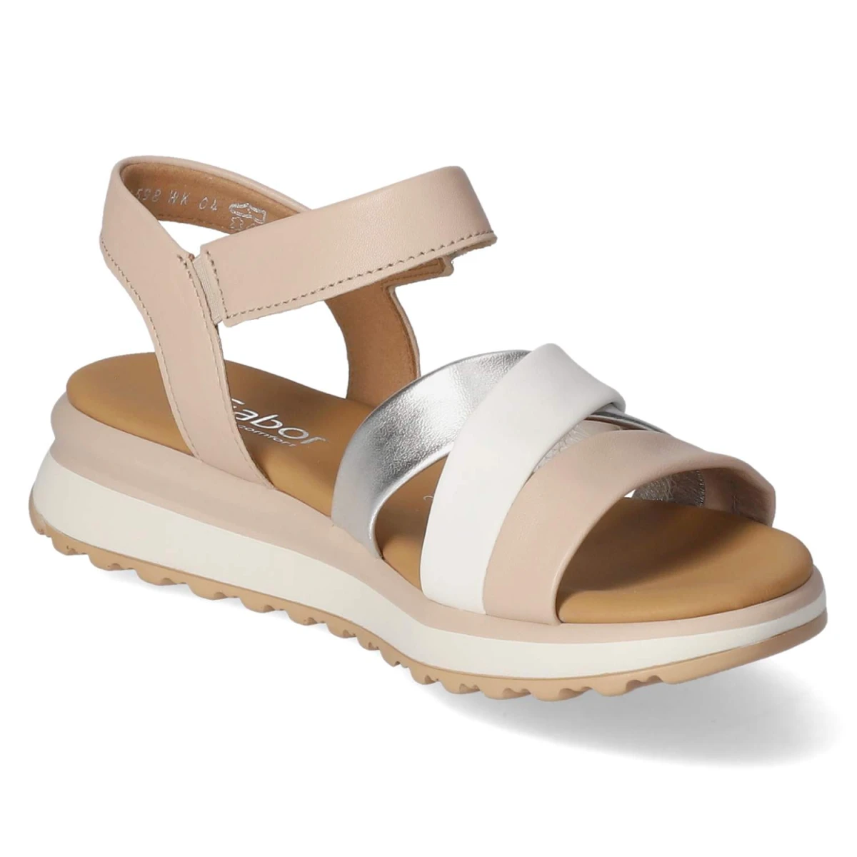 Sandalen - newrose/silb/weiss