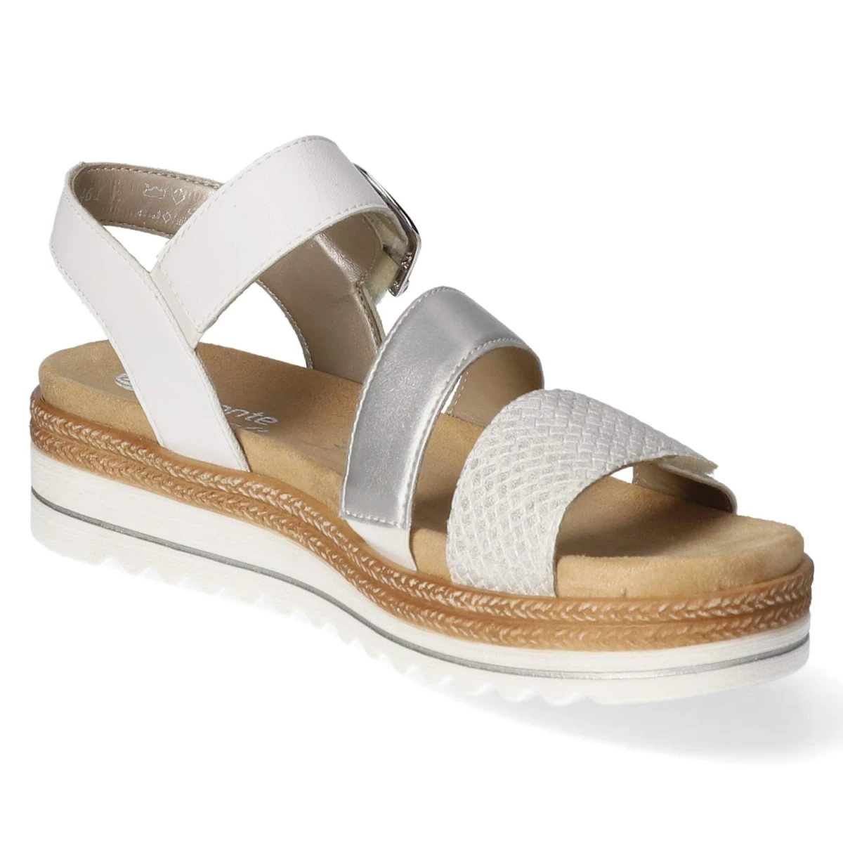 Sandalen - silber/platin