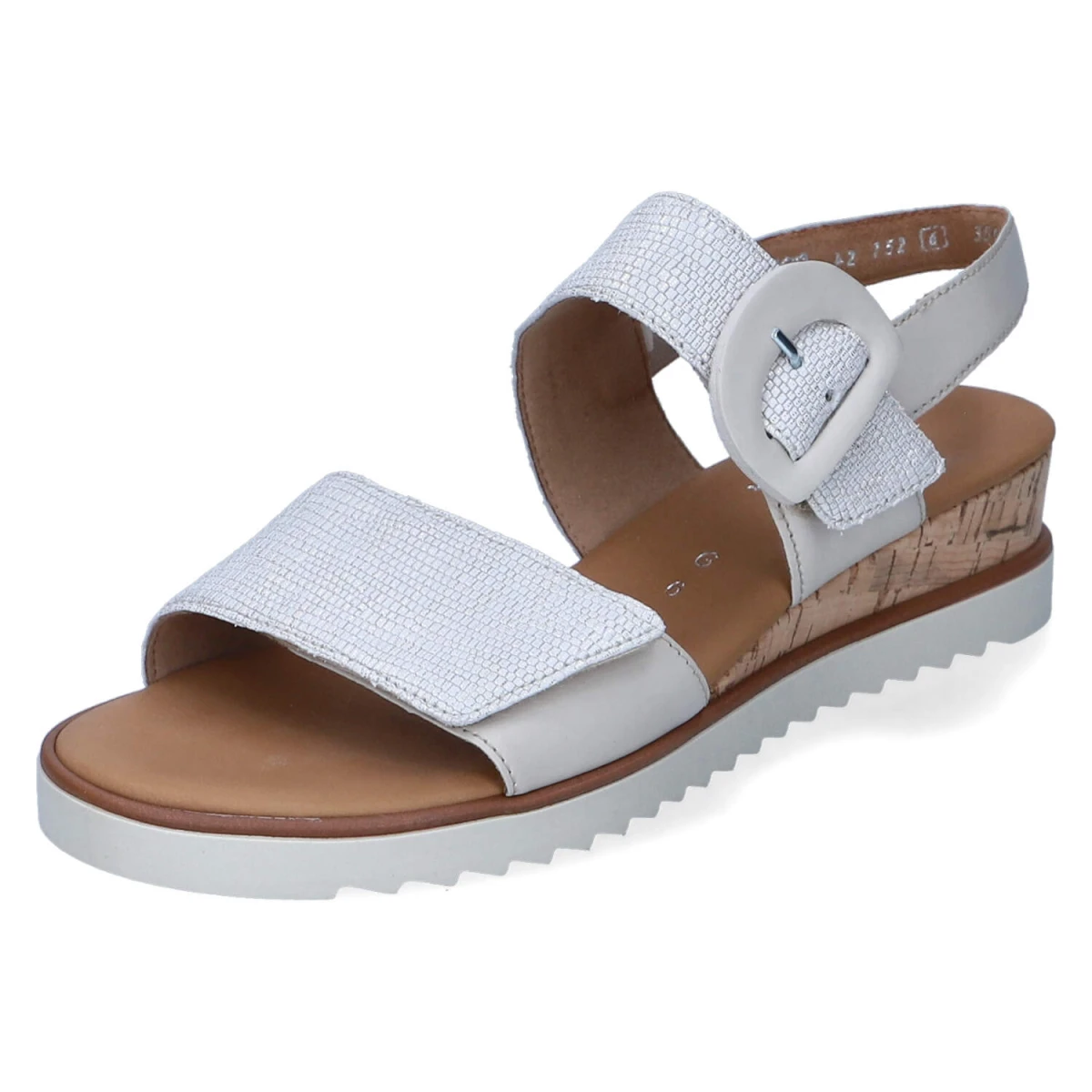 Sandalen - bianco/mus(Kork/cr)