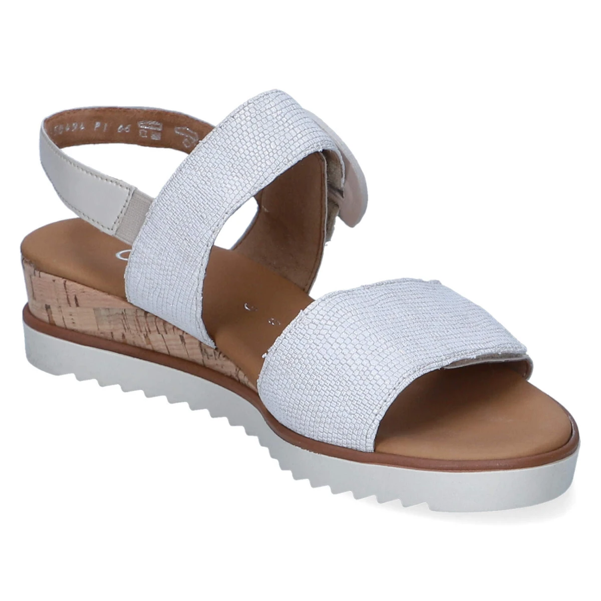 Sandalen - bianco/mus(Kork/cr)