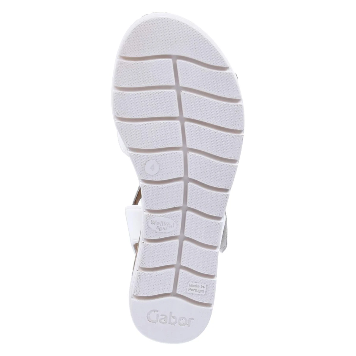 Sandalen - weiss (uni+gold)