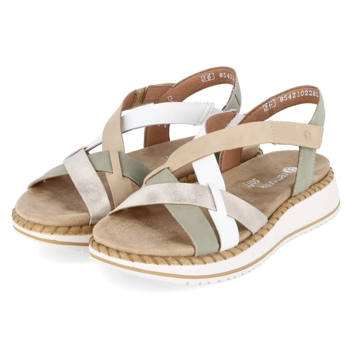 Sandalen - grün kombi