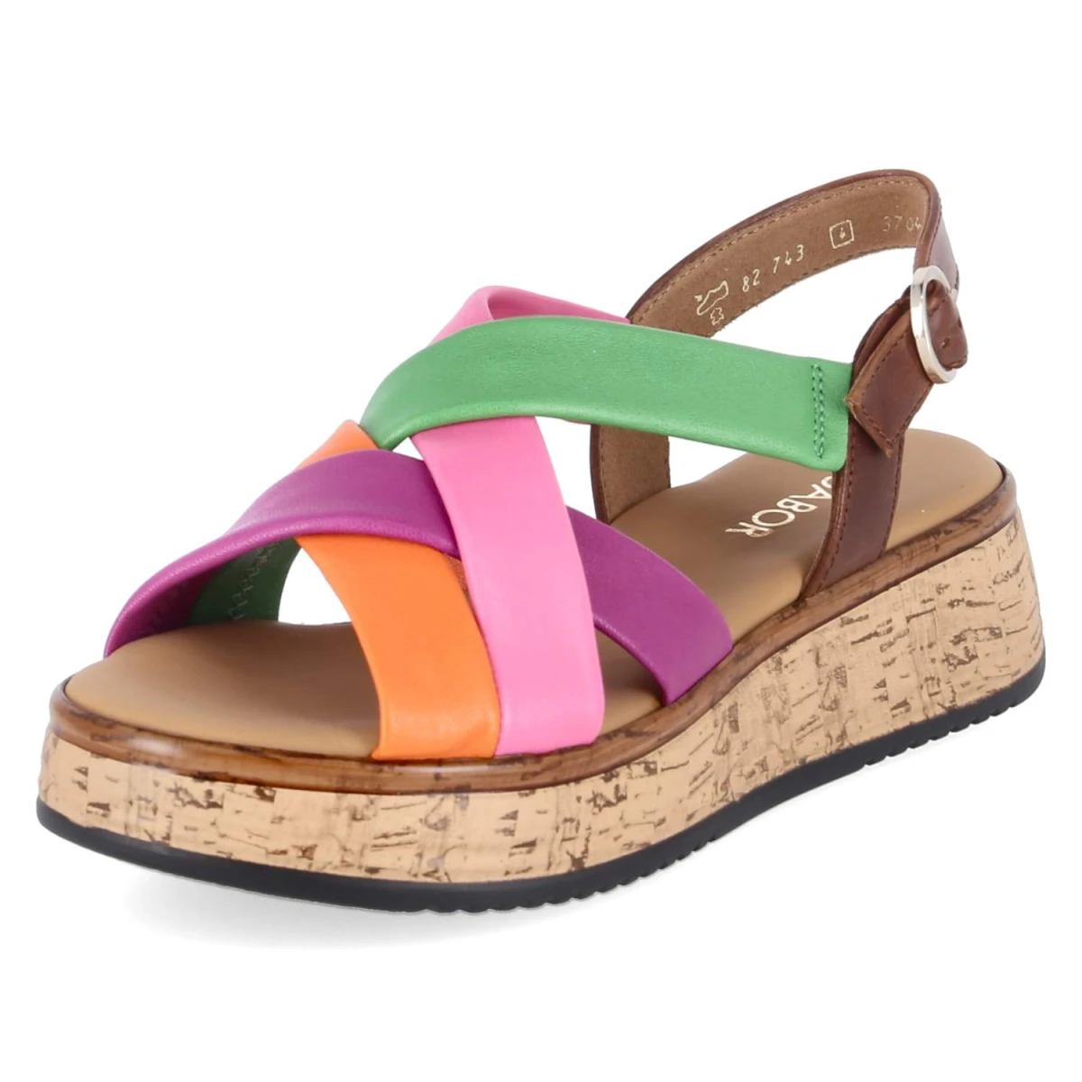 Sandalen - carrot/cam(S.Kork)