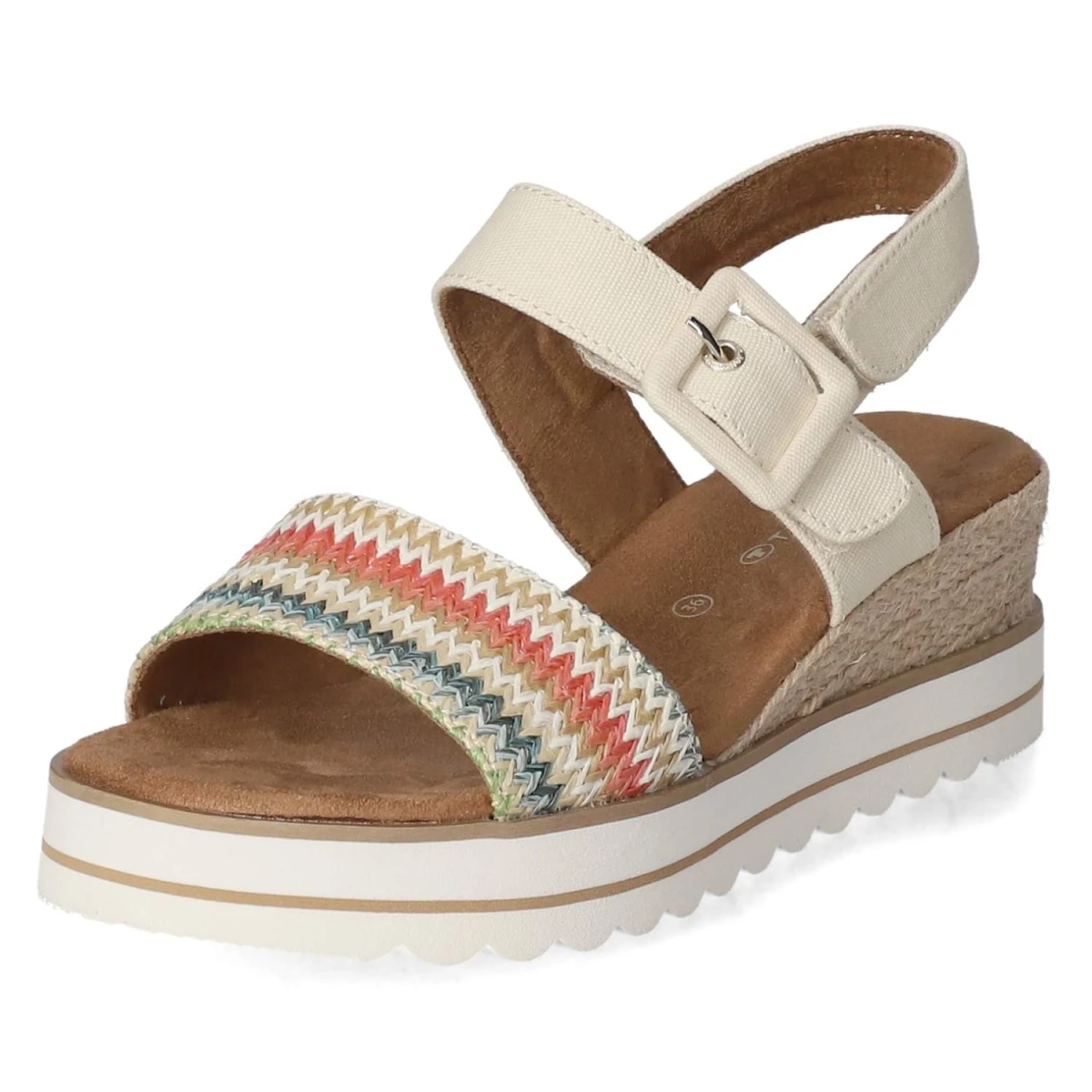 Keilsandaletten - rose-multi