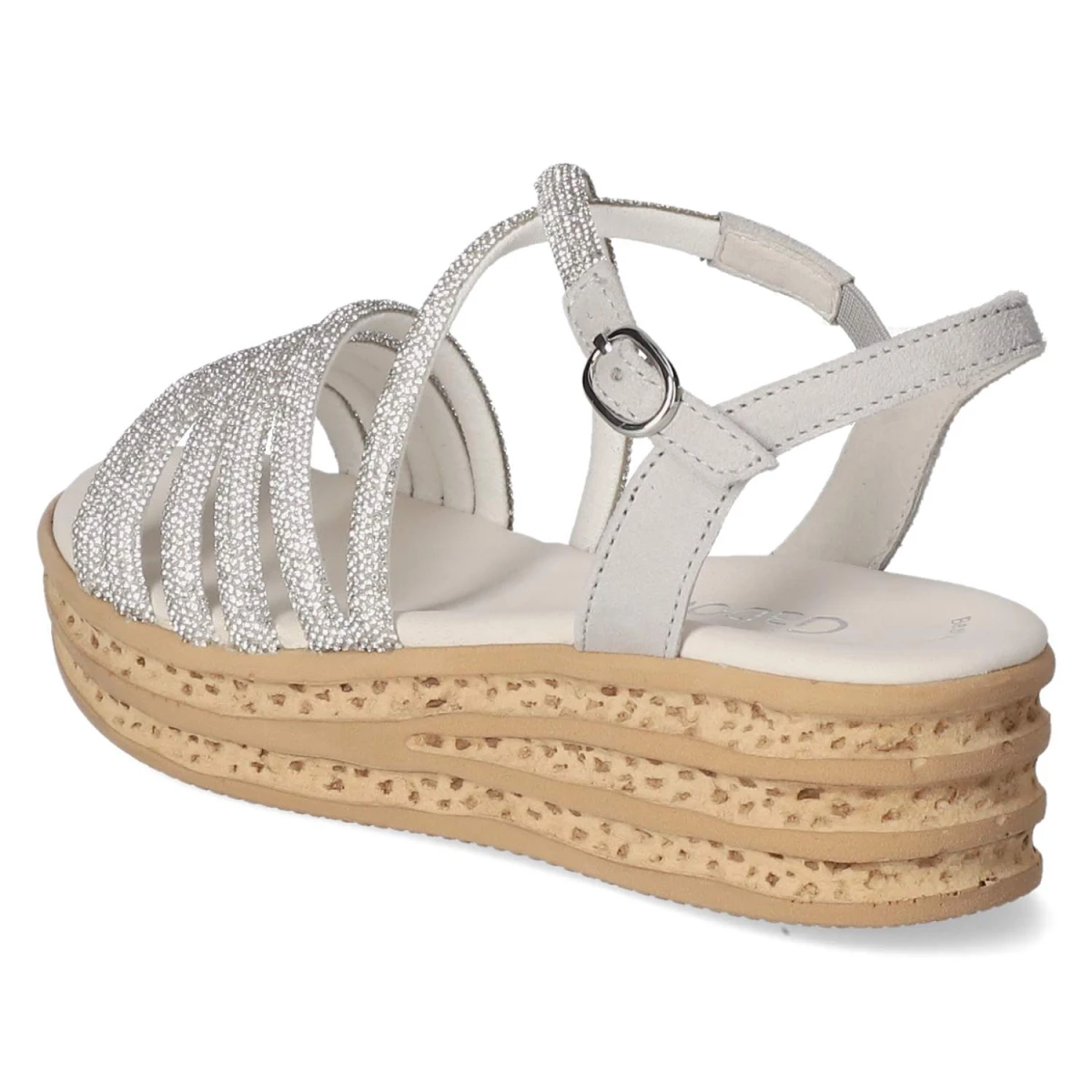 Sandalen - silber/light grey