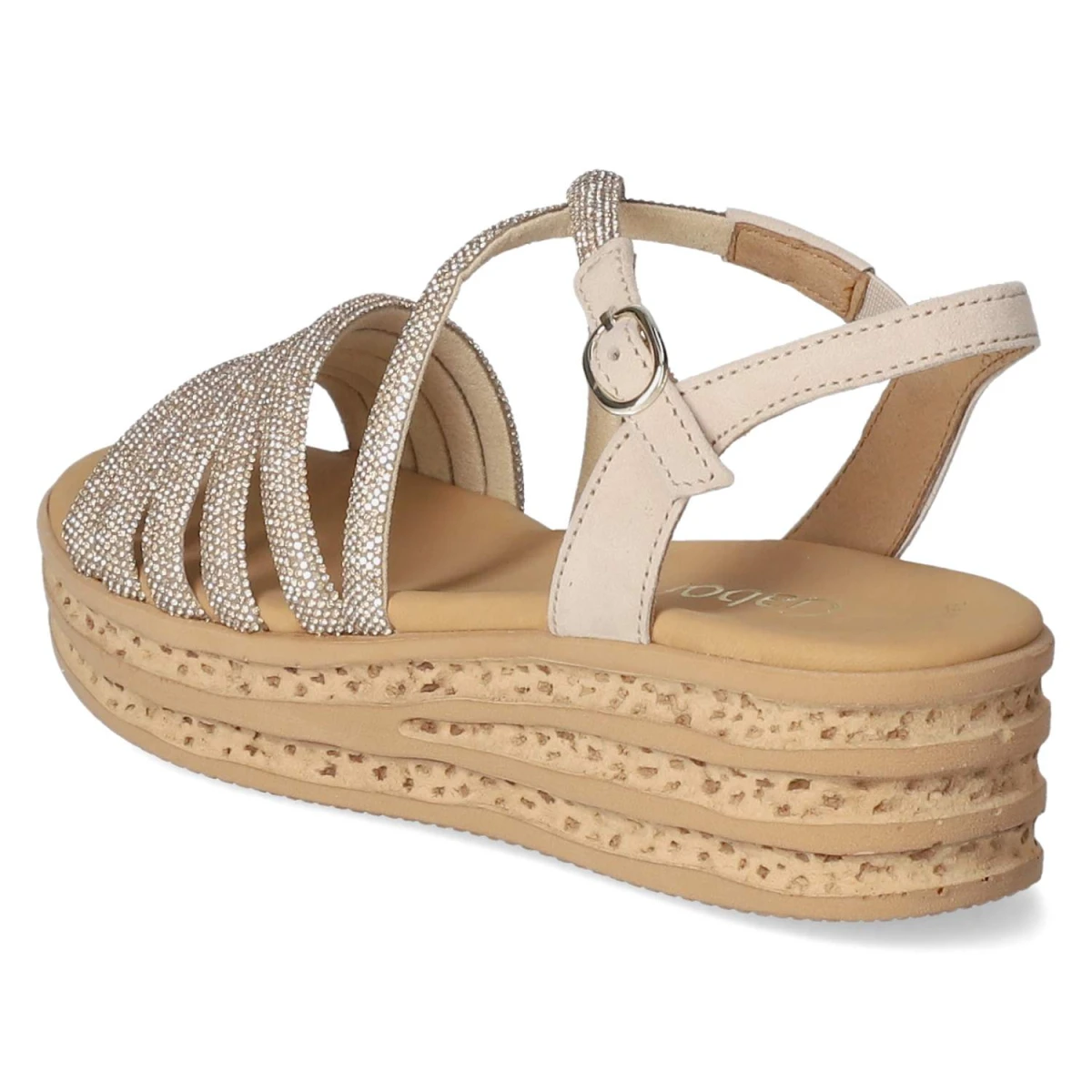 Sandaletten - platino/oak