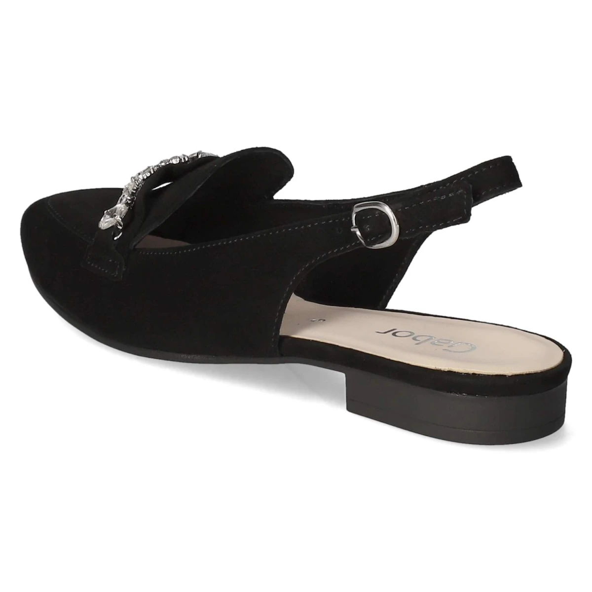 Slingballerinas - schwarz (Kristall)