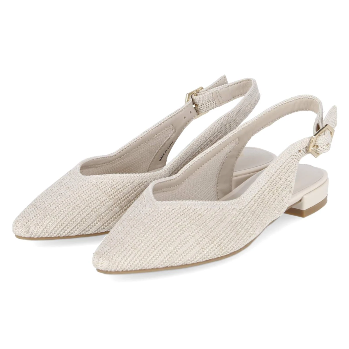 Slingballerinas - beige/gold