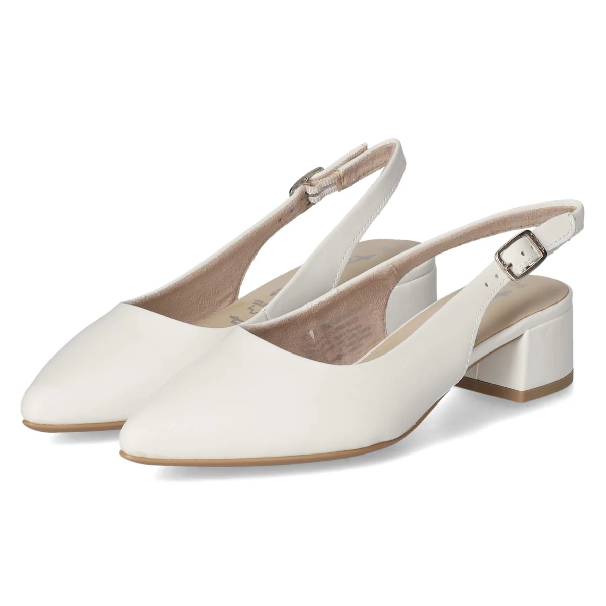Slingpumps - WHITE LEATHER