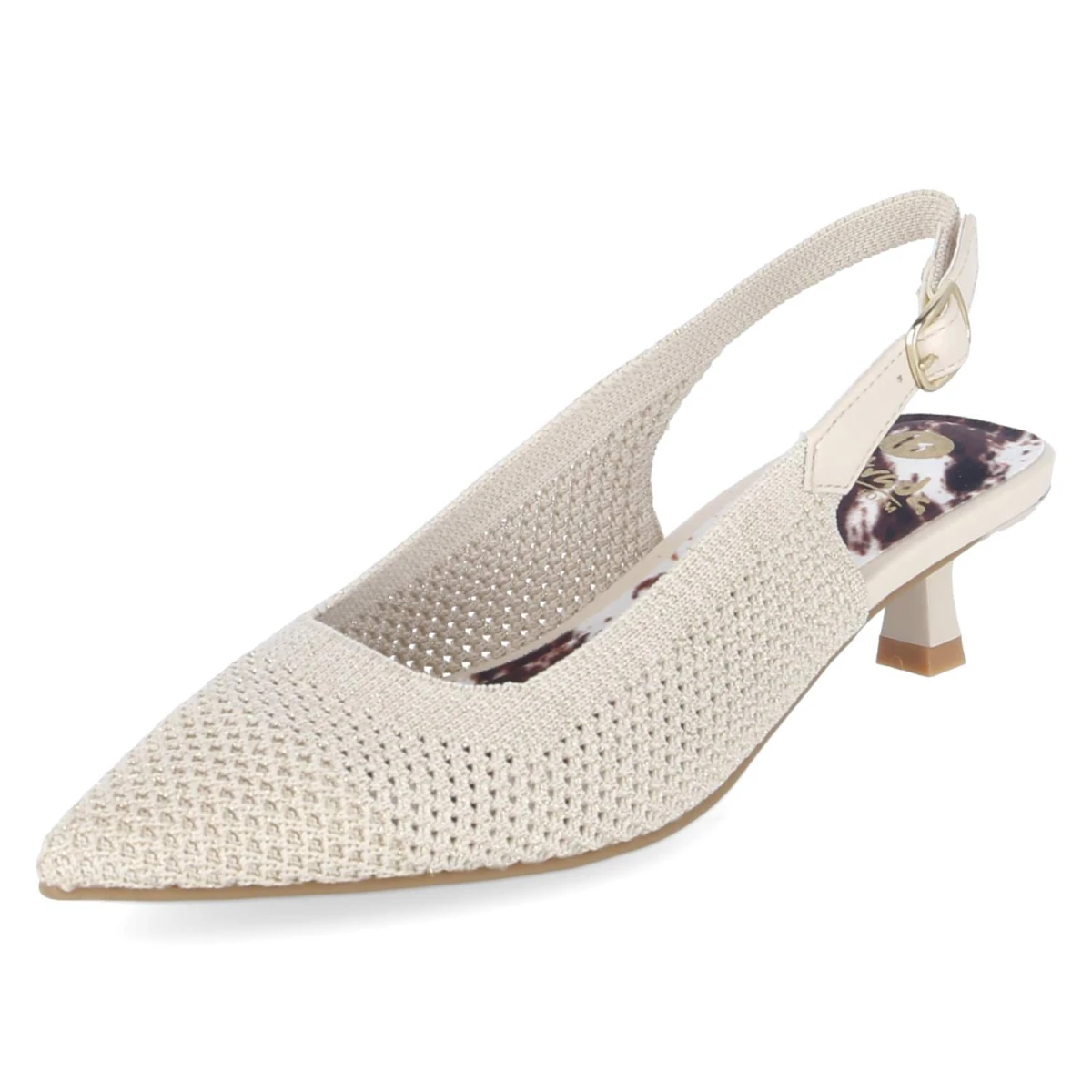 Slingpumps - beige/gold