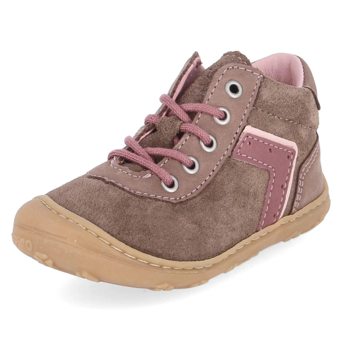 Schnürschuhe SAMY - schoko/rosa