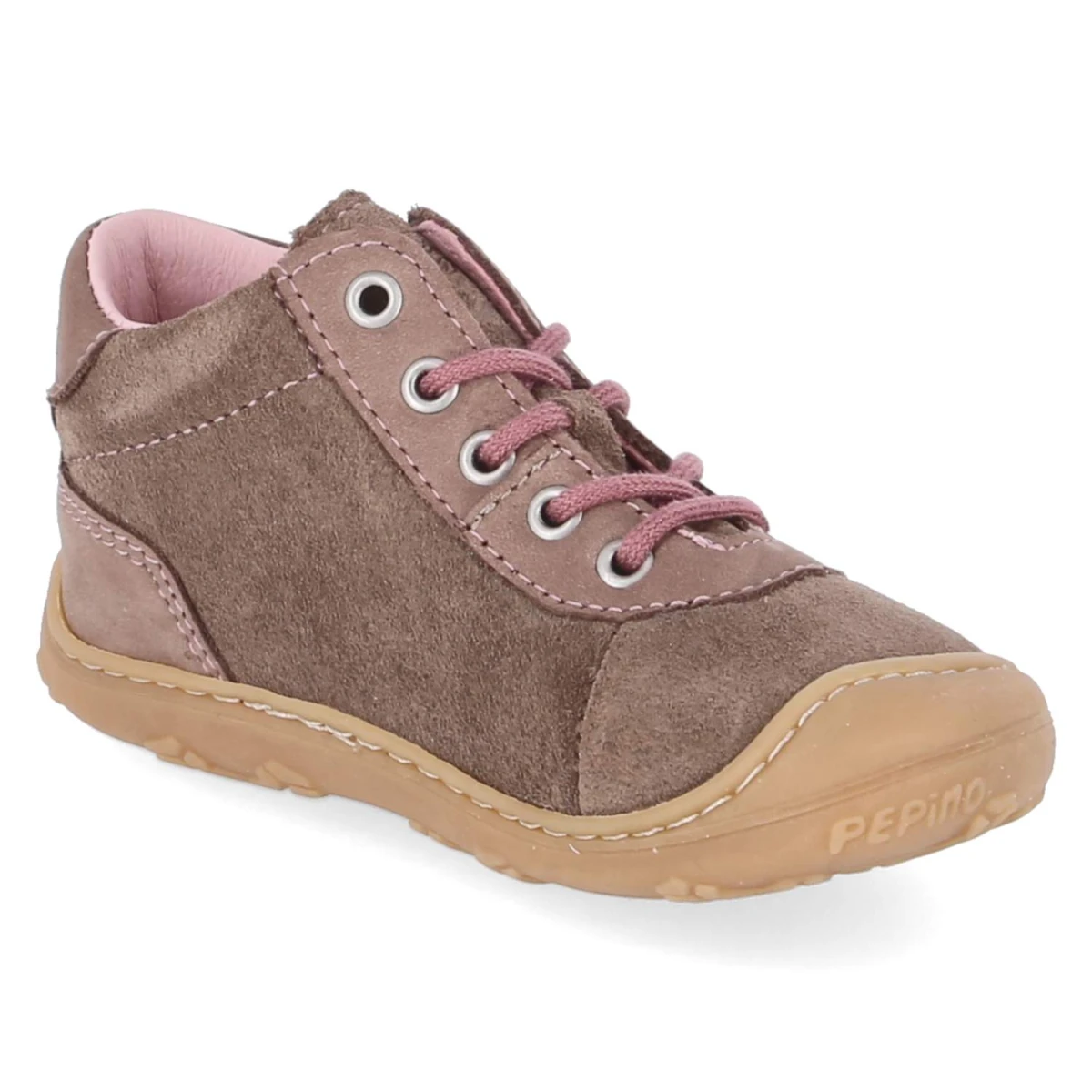 Schnürschuhe SAMY - schoko/rosa