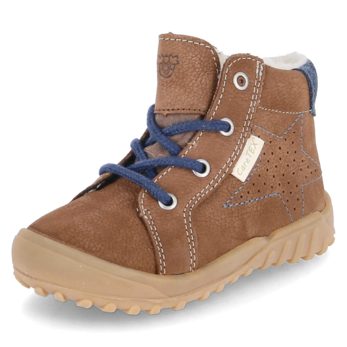 Stiefeletten DENNY - curry/blau