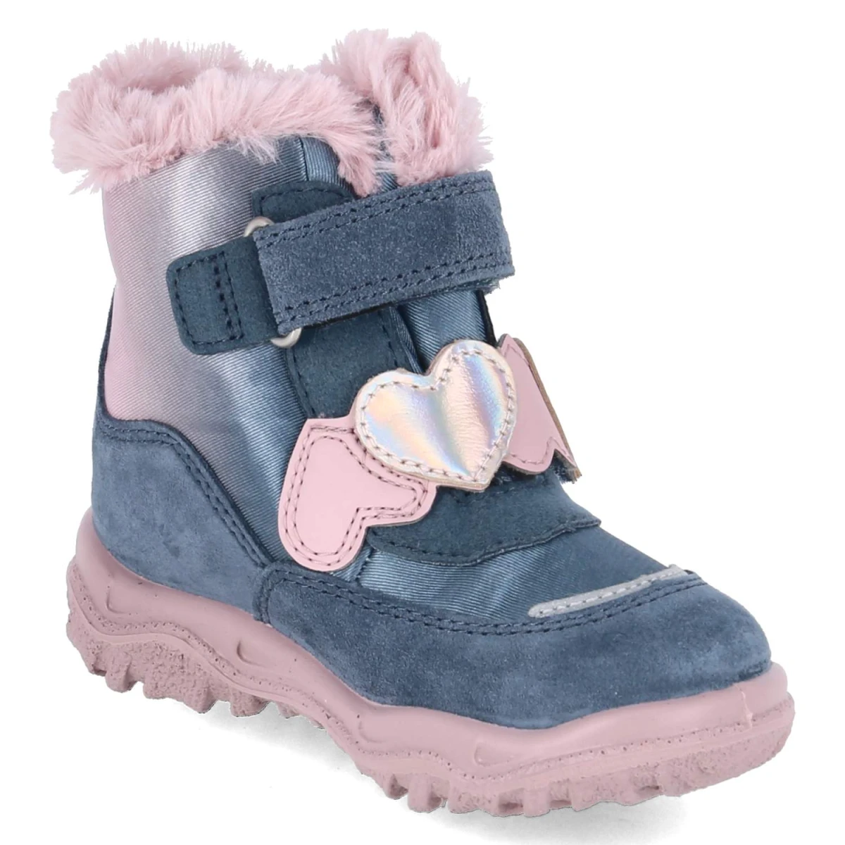 Winterstiefeletten HUSKY - blau/rosa
