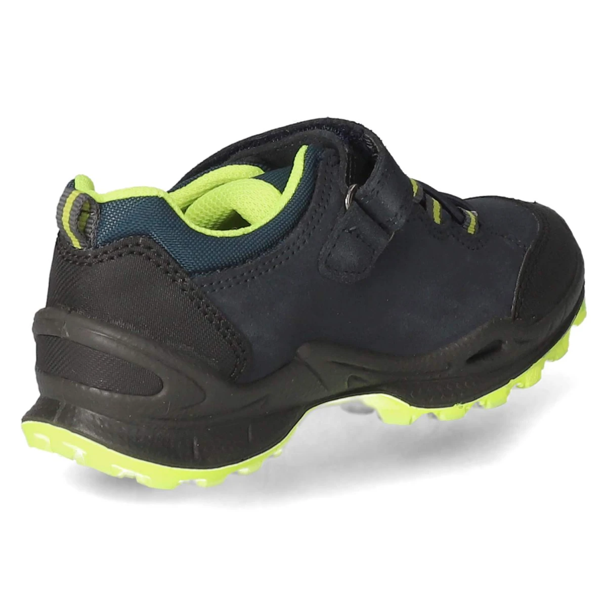 Schnürhalbschuhe - navy/gelb