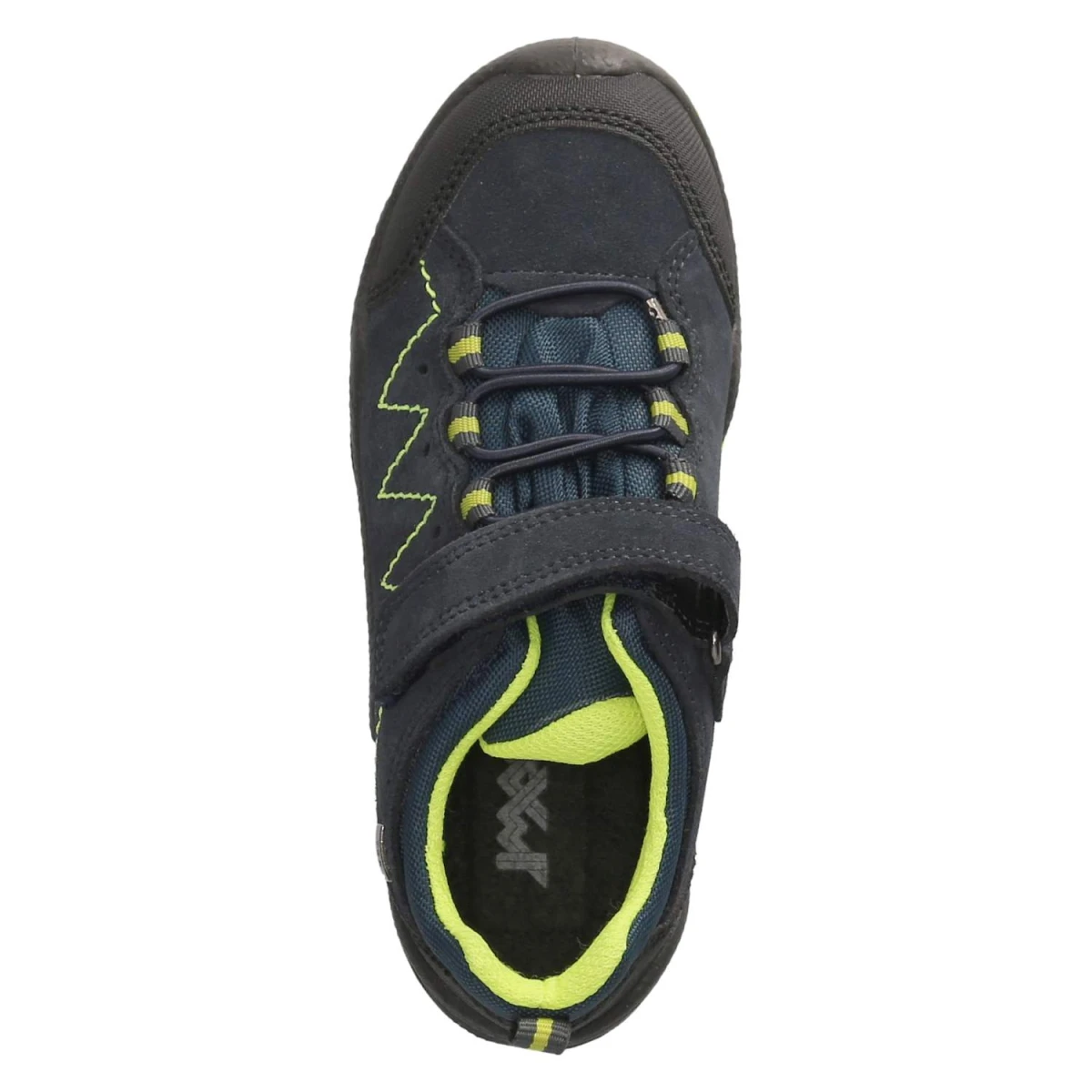 Schnürhalbschuhe - navy/gelb