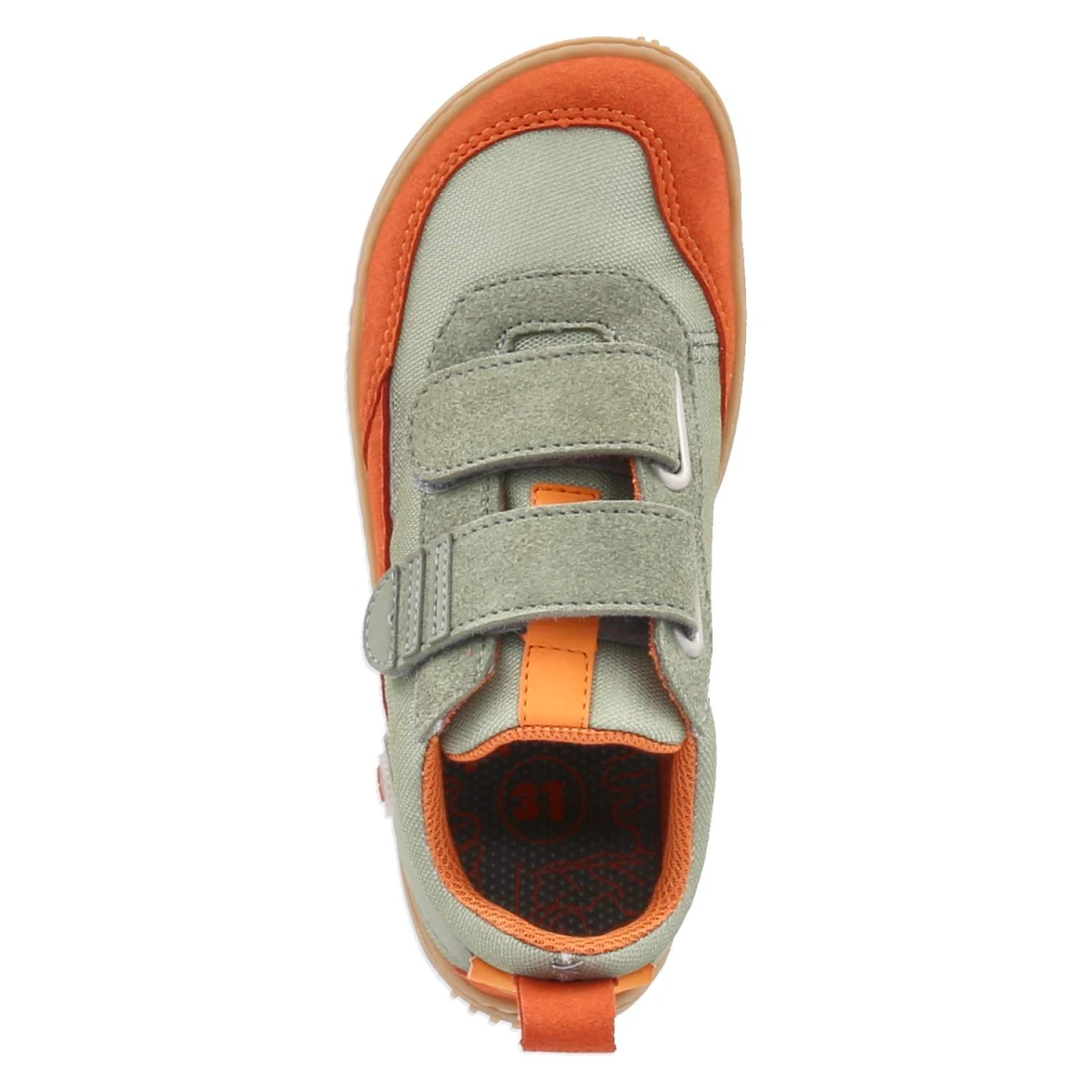 Barfußschuhe ERLE - orange/eukalyptus