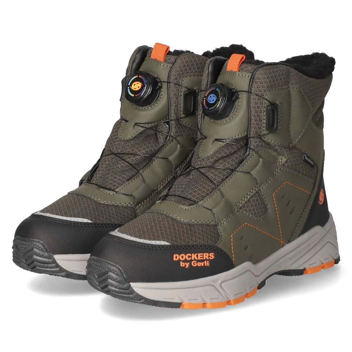 Schnürstiefeletten - khaki