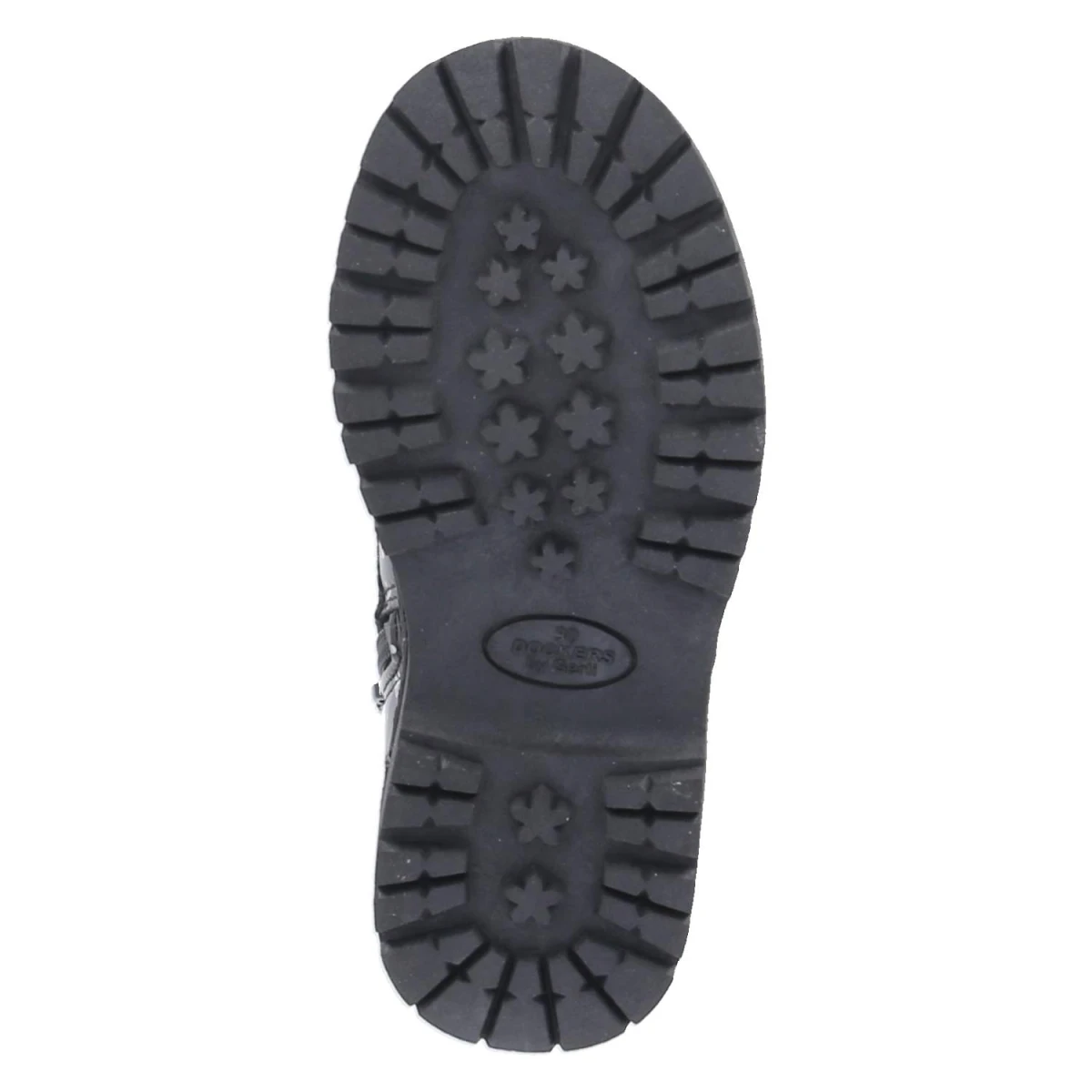 Schnürboots - schwarz/silber