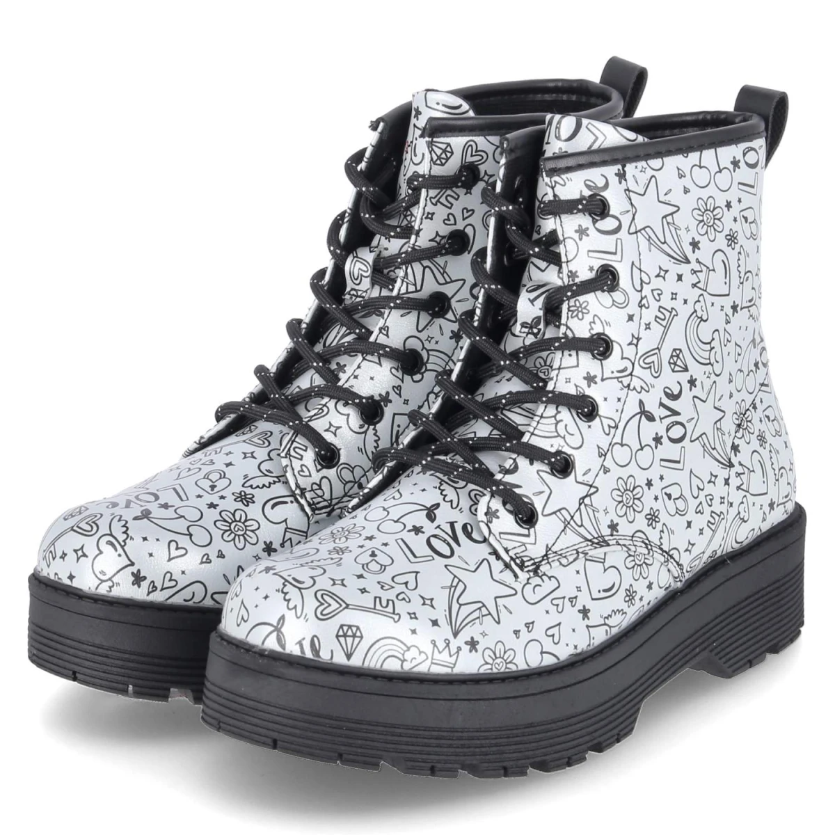 Boots GRAVLEN HI DOODLE DOWN - slbk