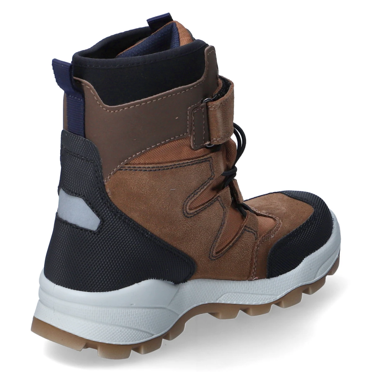 Winterstiefeletten - LEATHER/BLUE