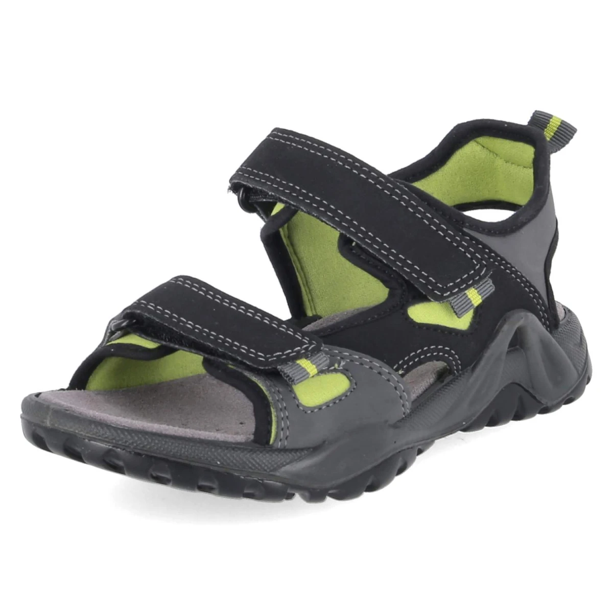 Sandalen - black/green