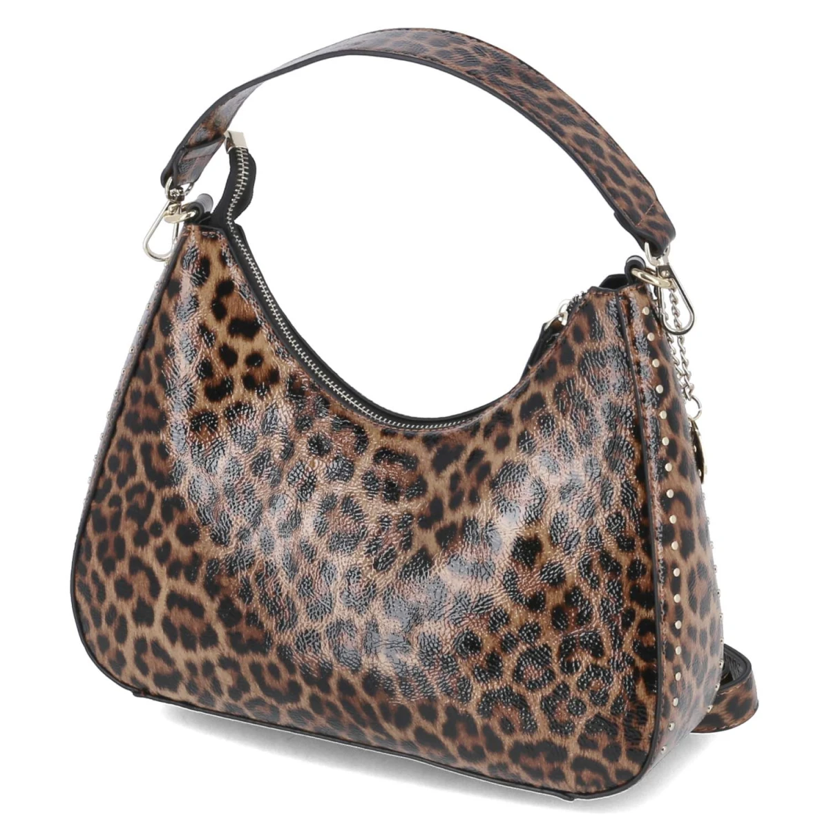 Schultertasche - black/cognac