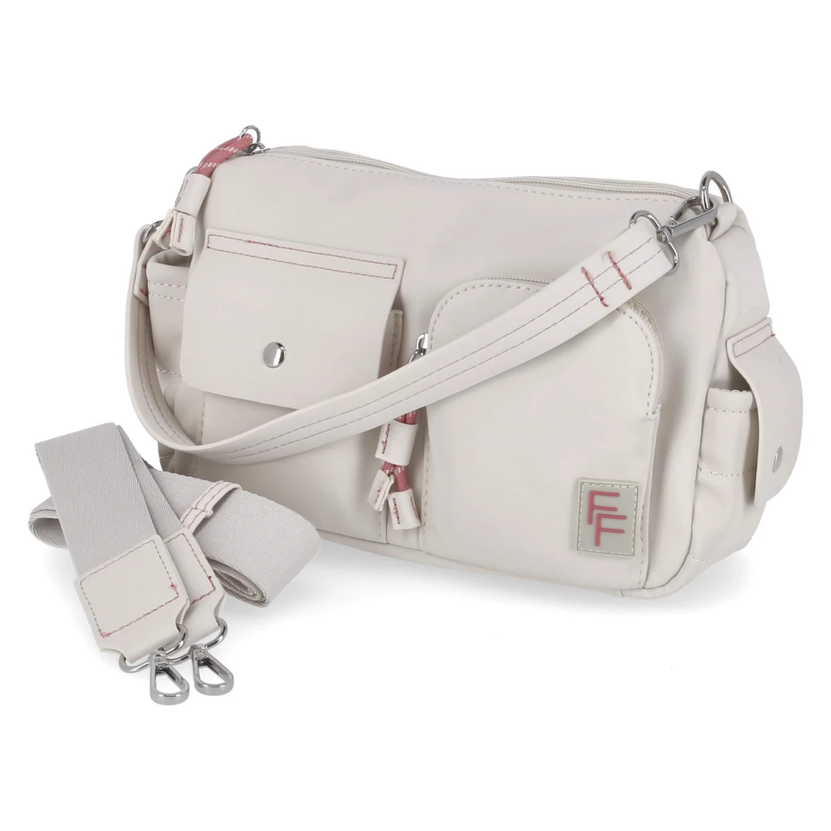 Schultertasche - beige
