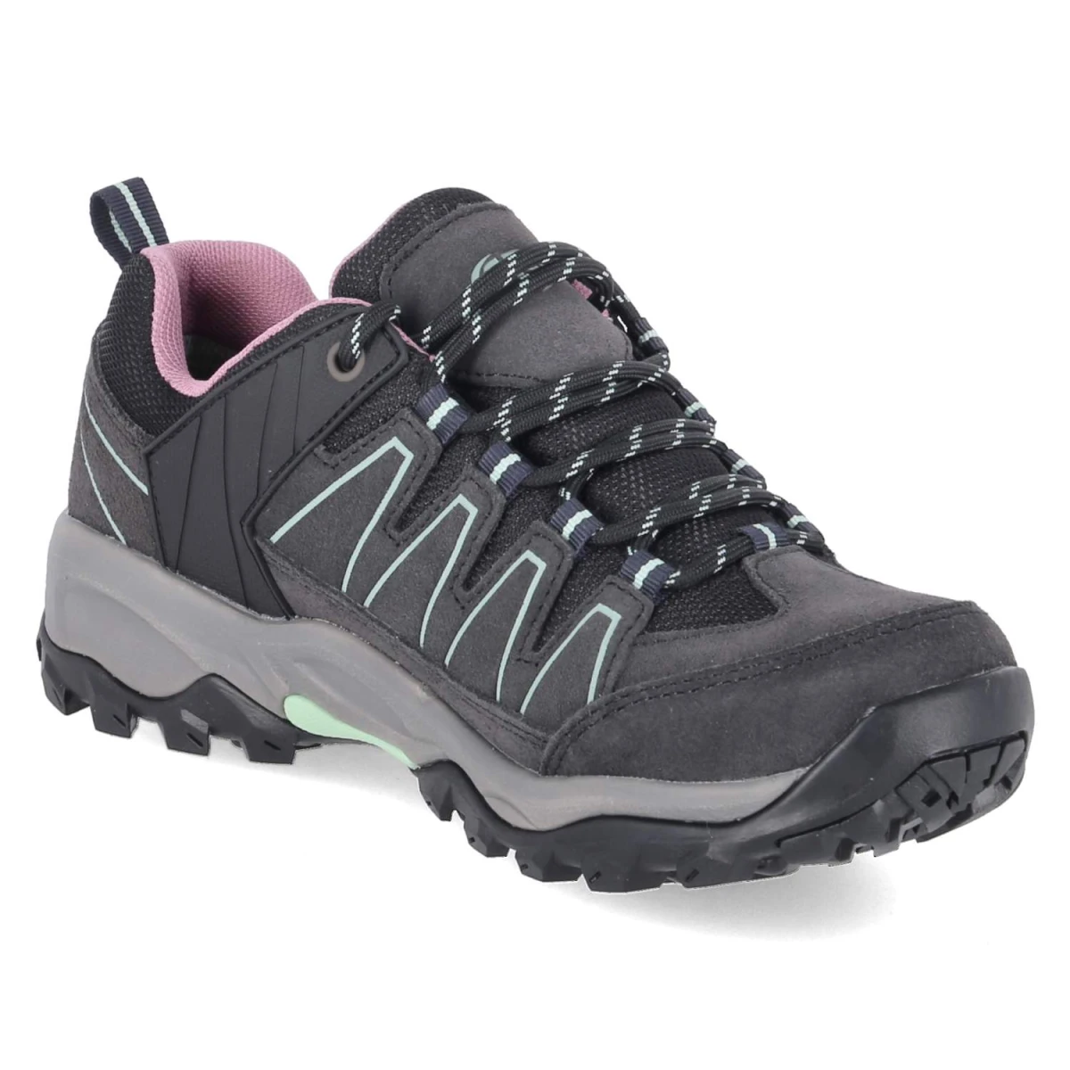 Outdoorschuhe MOUNT PINOS LOW - anthrazit/türrkis/lila