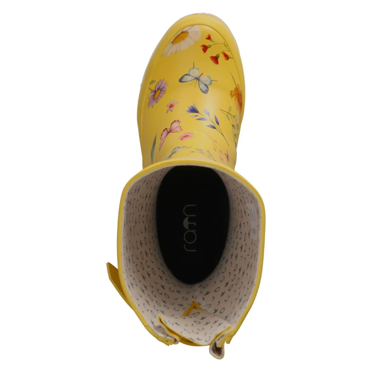 Gummistiefel BUTTERFLY - Yellow-Pink