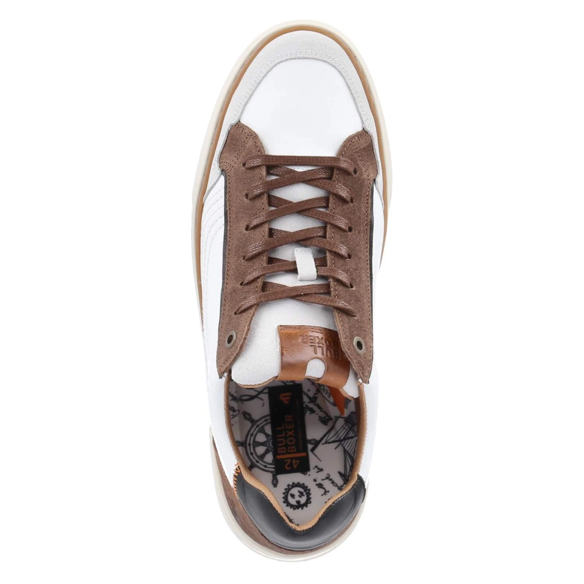 Low Sneaker - White - Brown