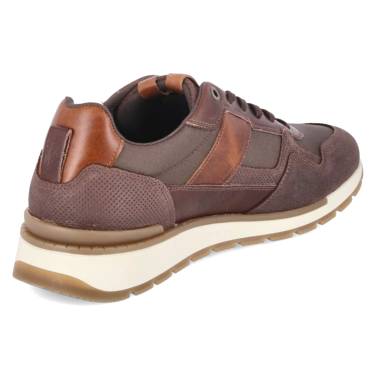 Low Sneaker - Dark Brown-Cognac
