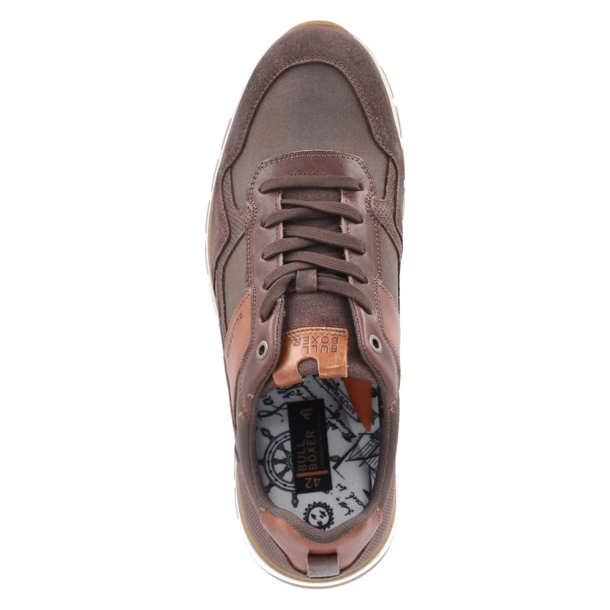 Low Sneaker - Dark Brown-Cognac