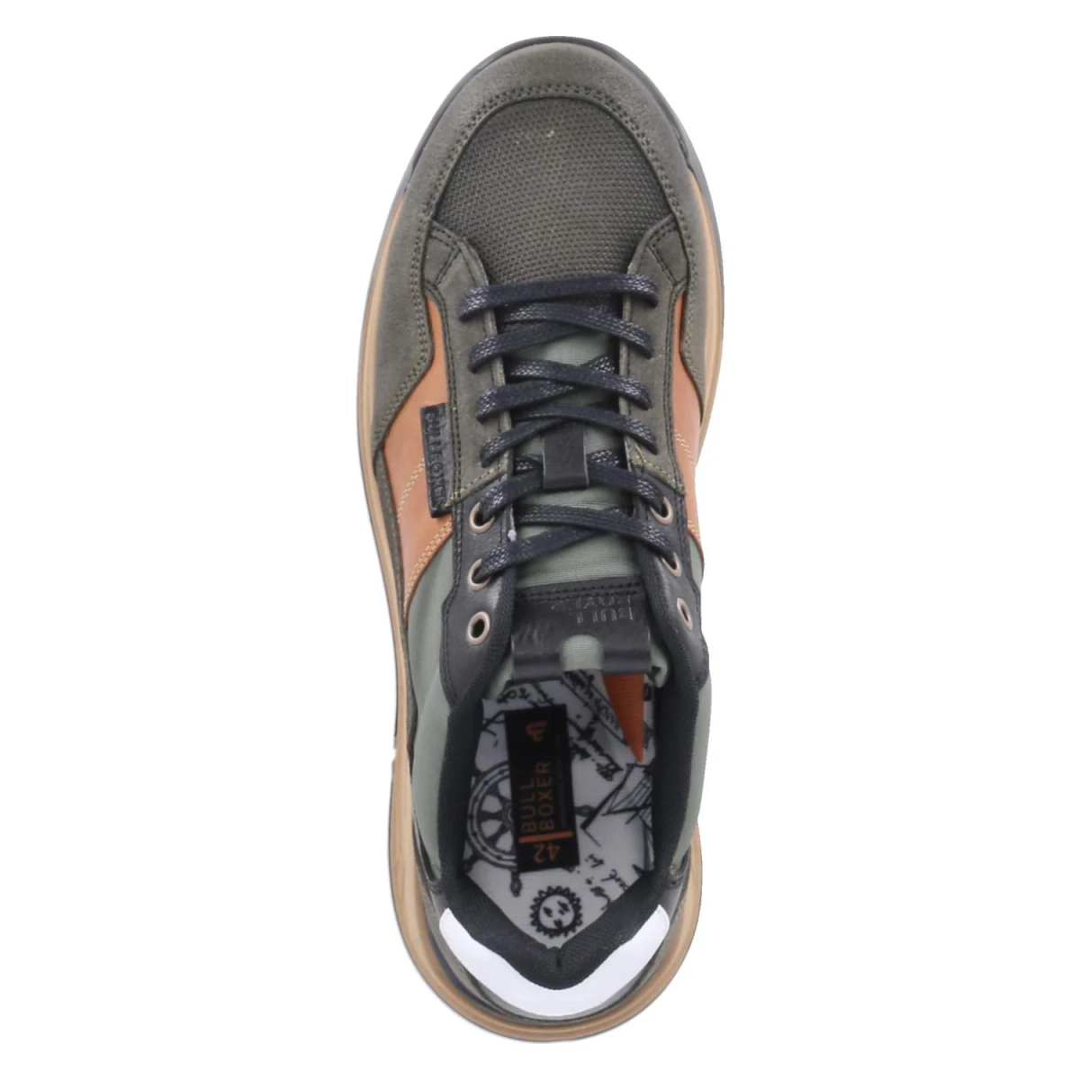 Low Sneaker - Khaki-Black