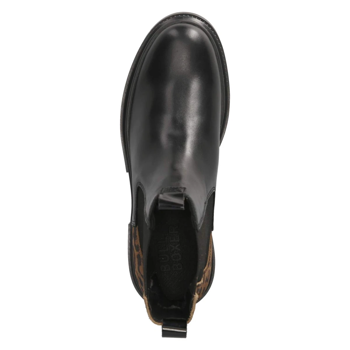Chelsea Boot - Black-Leopard